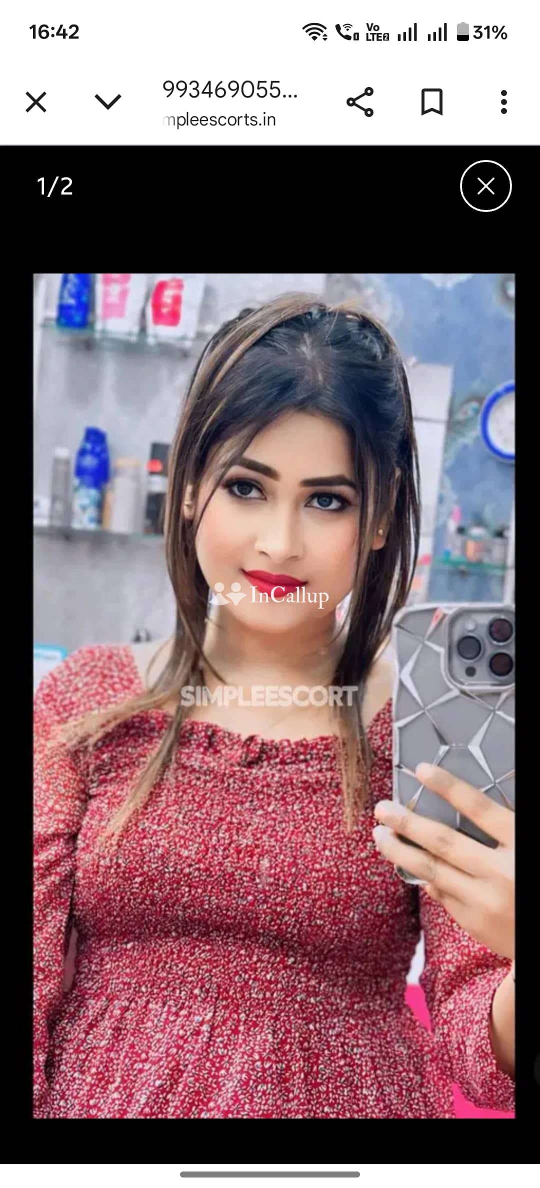 known for being passionate pretty auburn hair and black eyes available for casual fun - Call Girls in Hyderabad