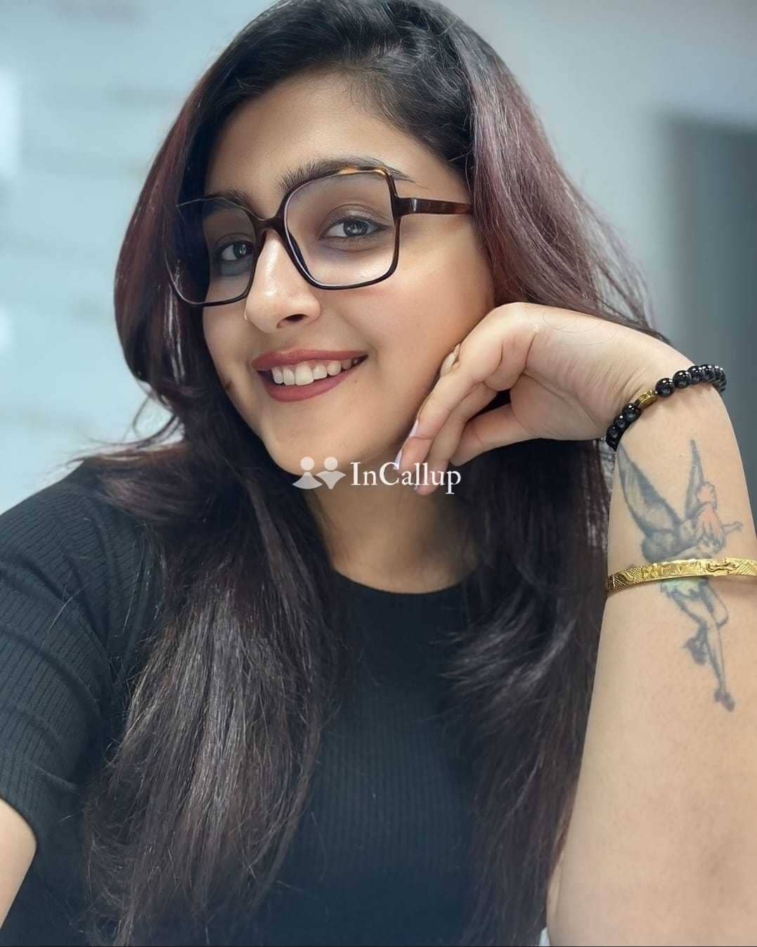 with blonde hair and black body type available for weekend fun available now trusted reliable service - Call Girls in Vijayawada